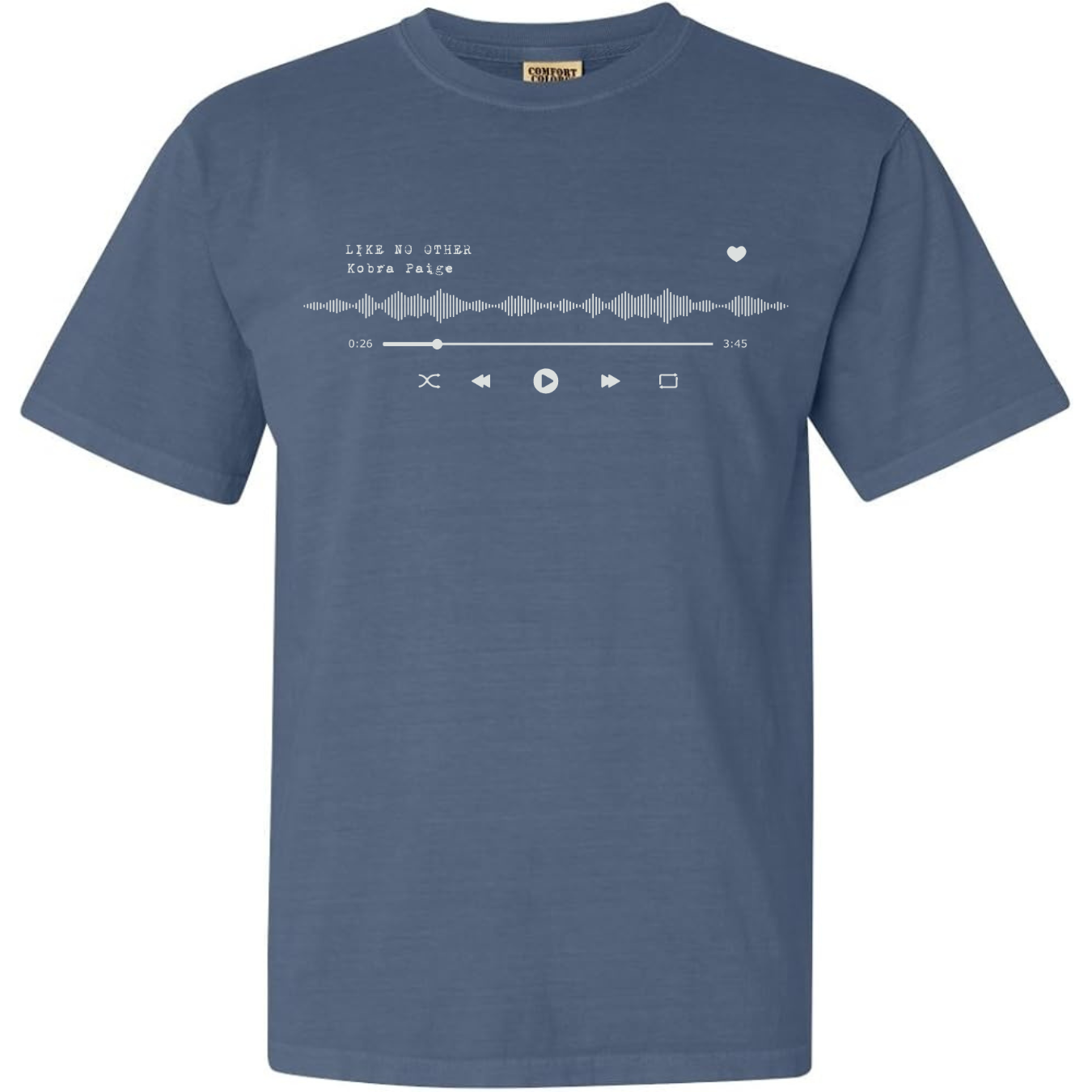 KOBRA'S FAVE: LYRIC + AUDIO PLAYER BLUE JEAN TEE