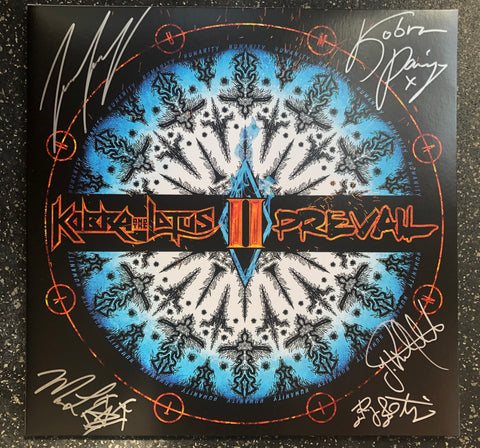 Limited Edition PREVAIL II Autographed Vinyl (White/Blue Marble) Napalm Records 2018